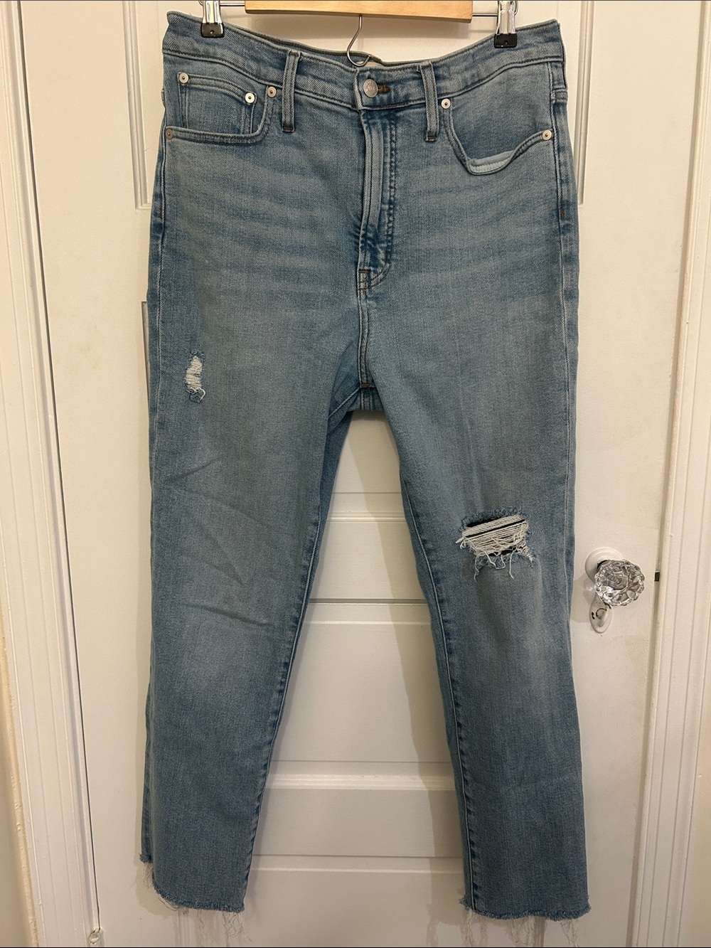 Madewell The Perfect Vintage Ripped High Waist Jeans size 30
